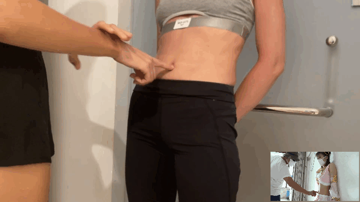 Belly button play and navel play with cute 18+ girl #311
