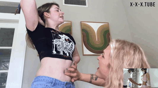 Belly button play and navel play with cute 18+ girl #252